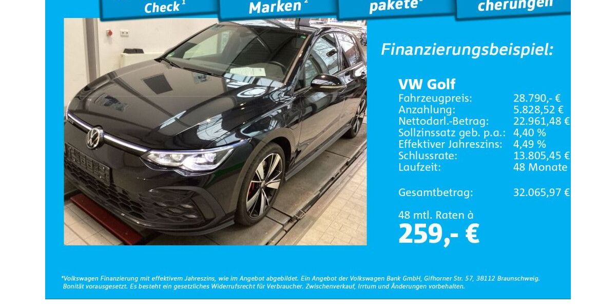 VW Golf 25.687 km 28.555 &euro; Hamburg 22303