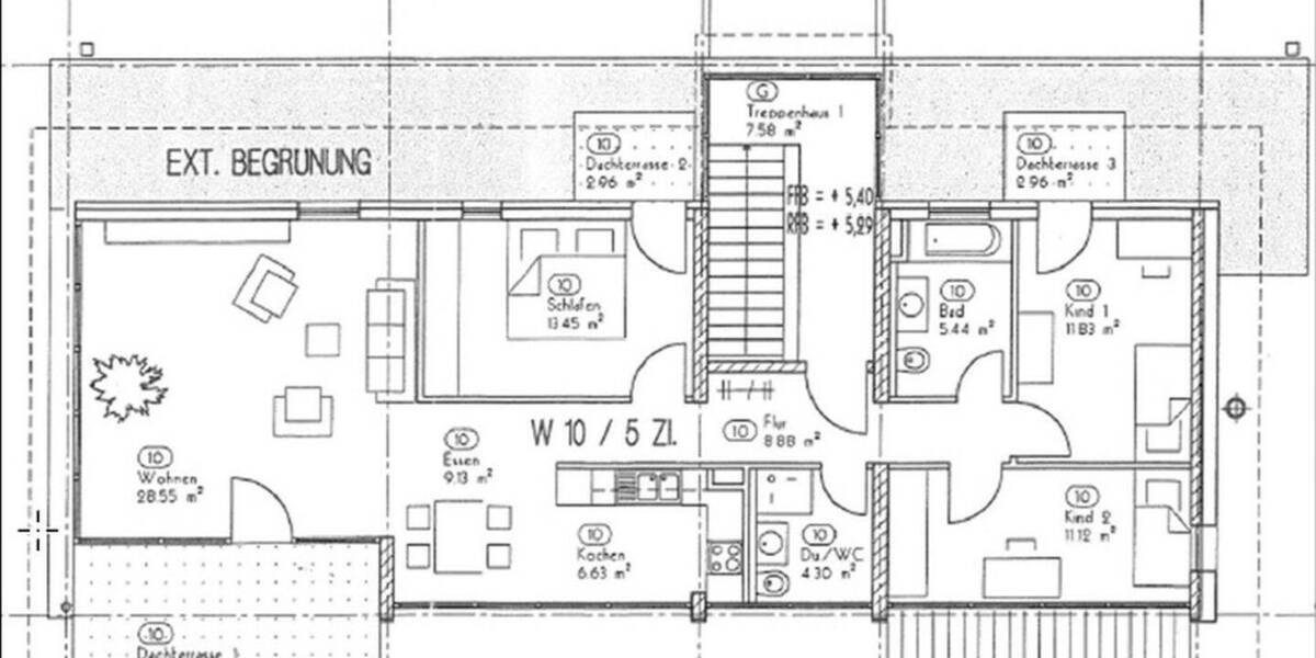 Etagenwohnung Gerlingen Schillerhöhe - 5 Zimmer, 108 m&sup2;, 559.000&euro; | Angebot:26791680