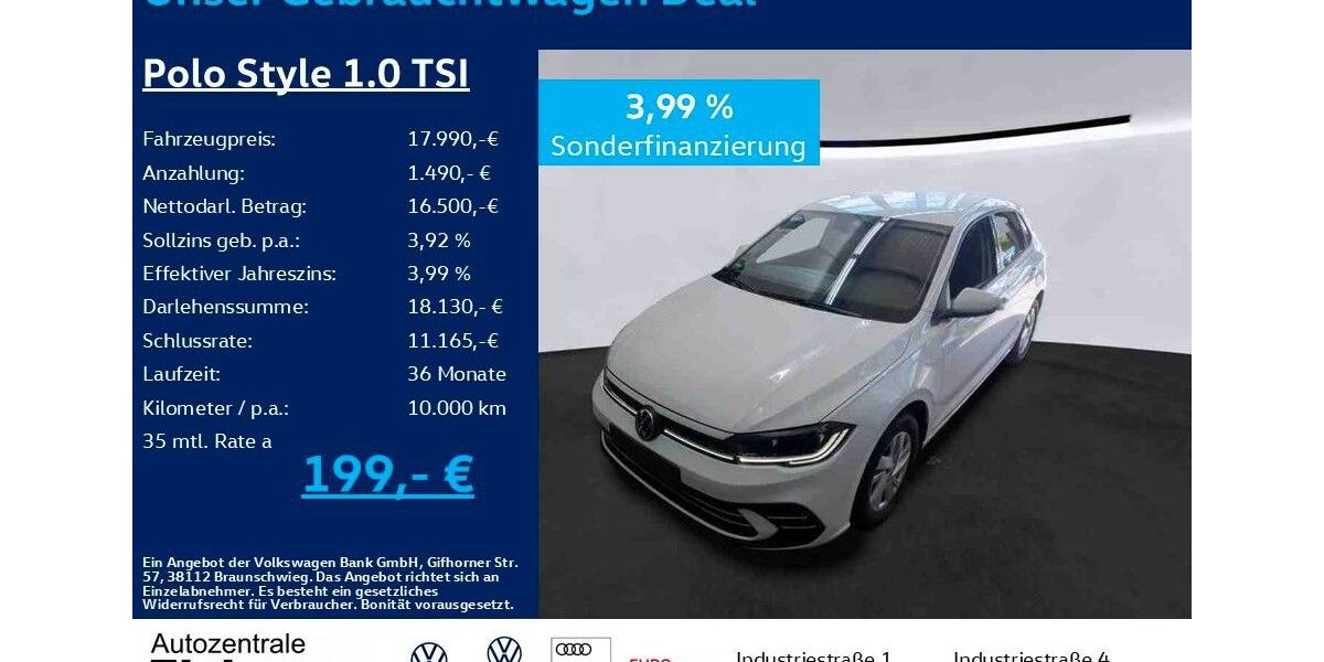 VW Polo 13.600 km 17.990 € Heiligenroth 56412