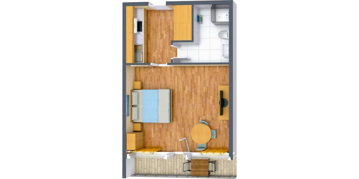 Wunderschön 1-Zimmer Apartment in Emsdetten + Küche! 1 zimmer