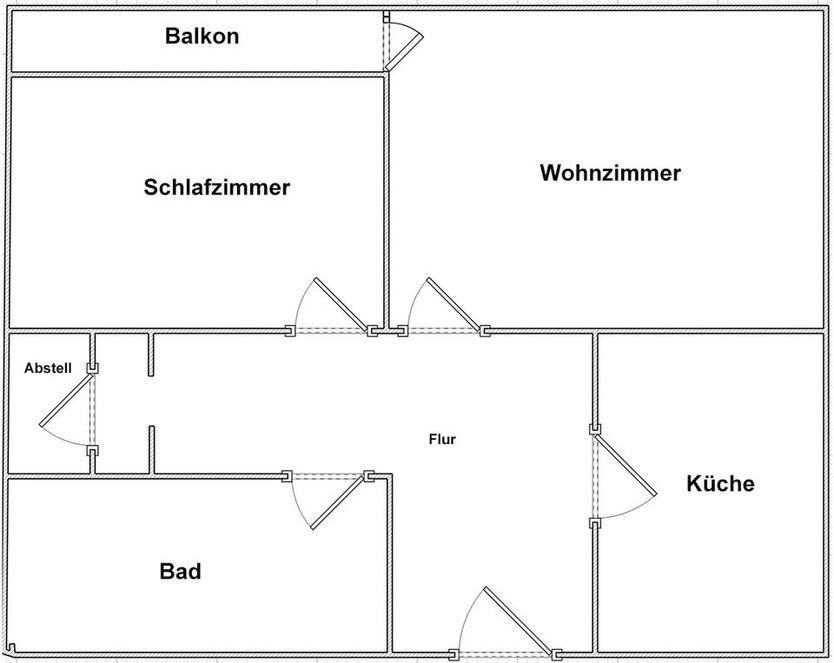 2-Zimmer-Wohnung mit Balkon in Hamm-Zentrum – provisionsfrei