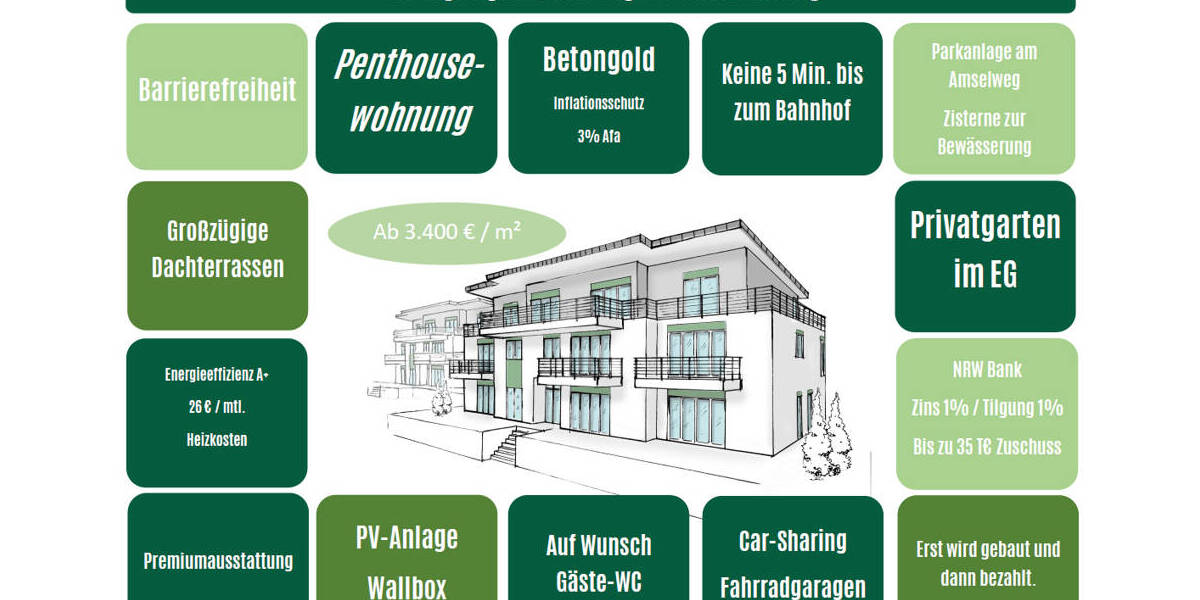 Etagenwohnung Kall - 3 Zimmer, 102 m&sup2;, 346.500&euro; | Angebot:21122161