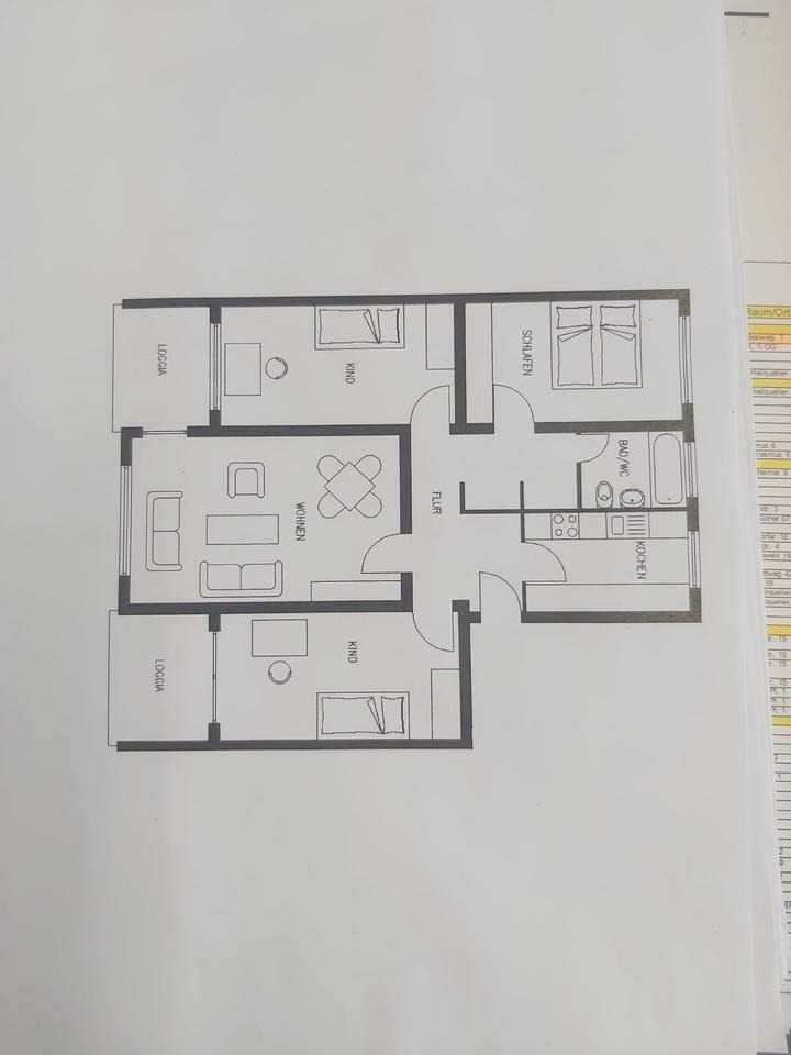 4 Zimmerwohnung in Freiburg Weingarten ( West )