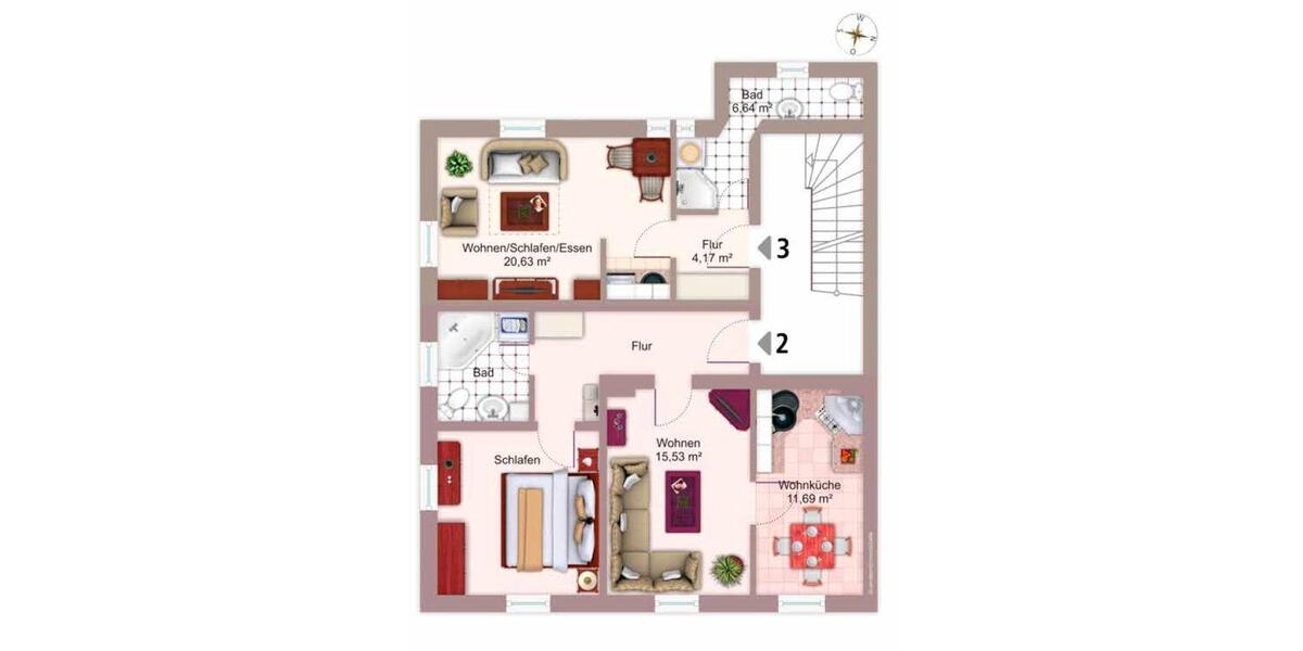 Etagenwohnung Landshut Landshut-West - 1 Zimmer, 31 m&sup2;, 139.000&euro; | Angebot:27114925