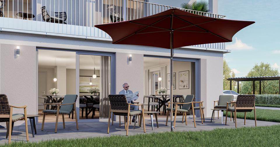 Erdgeschoßwohnung Wehringen - 1.5 Zimmer, 53 m&sup2;, 749&euro; | Angebot:24523374