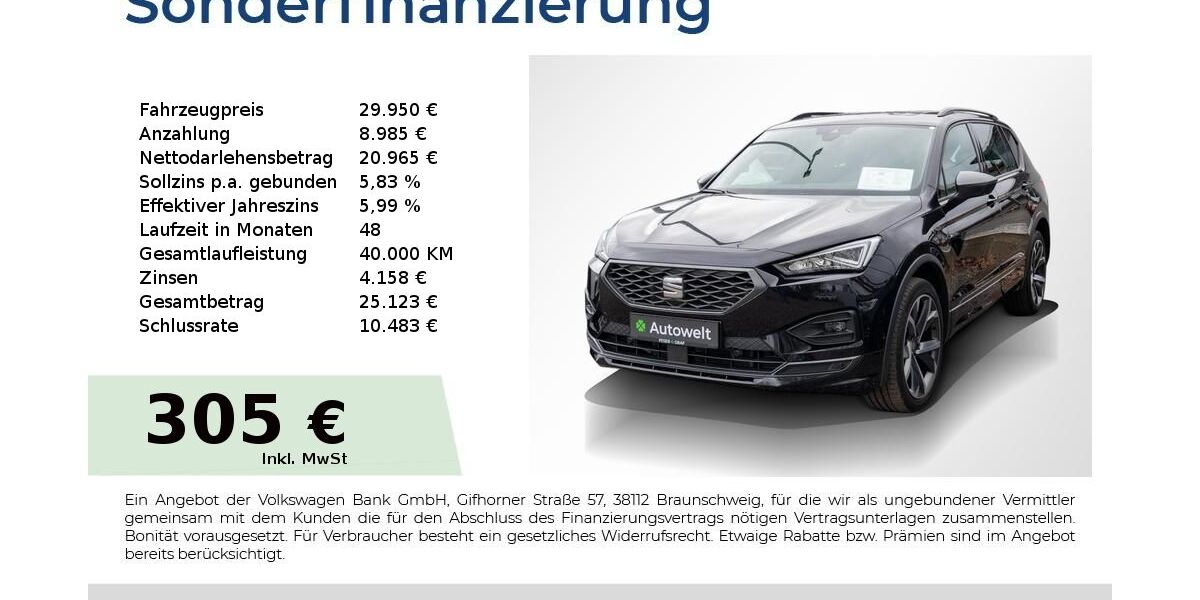 Seat Tarraco 103.950 km 29.950 &euro; Nürnberg 90431