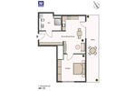 Etagenwohnung Fürth Südstadt - 2 Zimmer, 63 m&sup2;, 1.221&euro; | Angebot:21871804