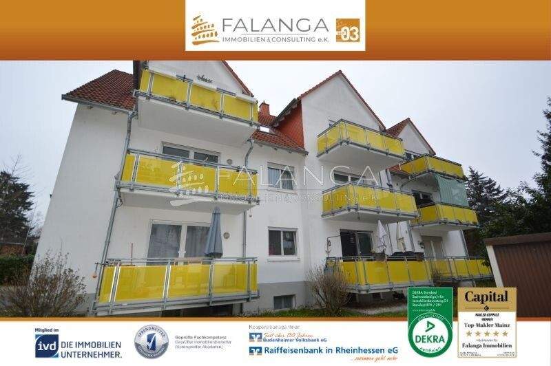 Etagenwohnung Wiesbaden Mainz-Kostheim - 3 Zimmer, 74 m&sup2;, 1.110&euro; | Angebot:25742135