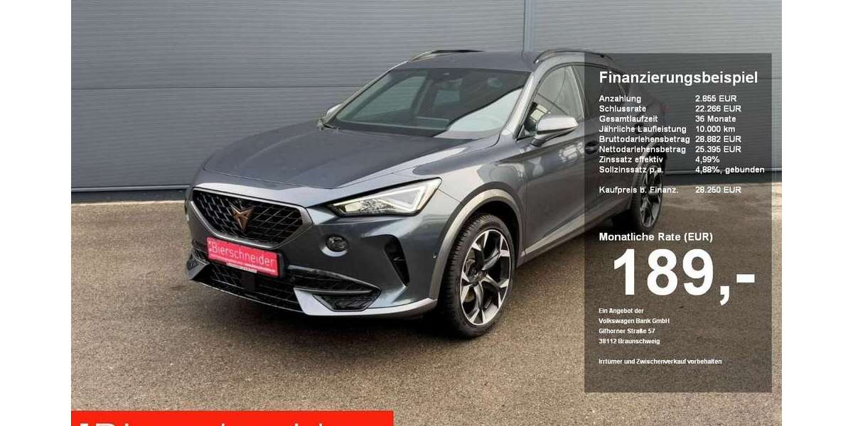 Cupra Formentor 8.500 km 28.250 &euro; Regensburg 93055