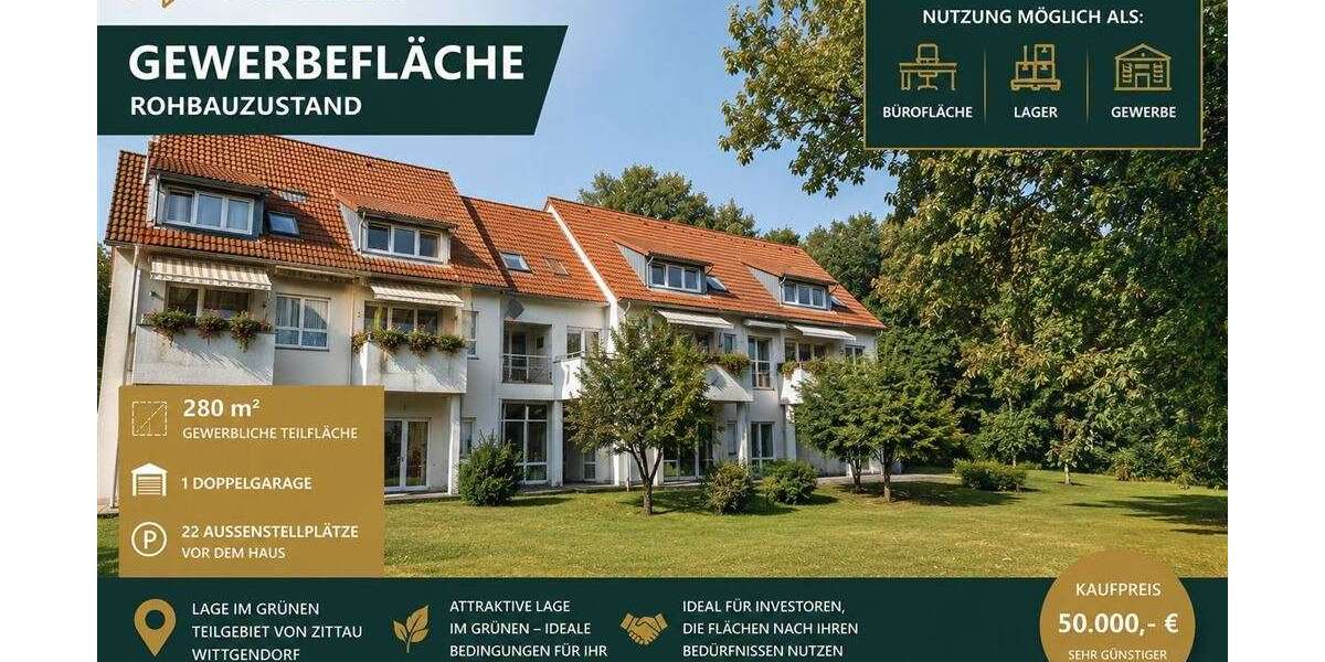 Gewerbeobjekt Zittau - 50.000&euro; | Angebot:27024384