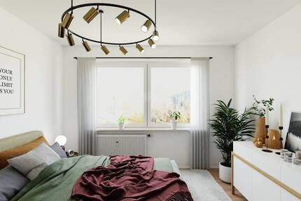 3 Zimmer mit Balkon und neuem Bad!