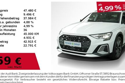 Audi A3 6.500 km 47.480 &euro; Fürth 90763