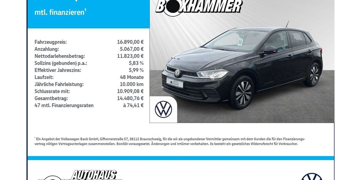 VW Polo 54.521 km 16.890 &euro; Bad Aibling 83043