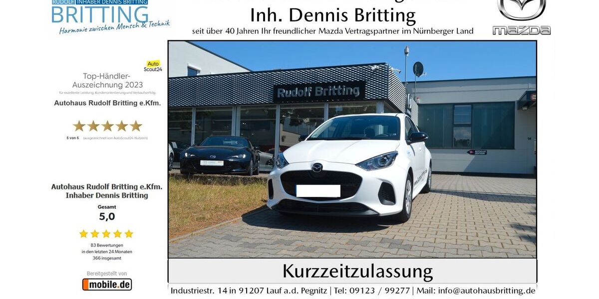 Mazda 2 Hybrid 7.000 km 20.890 &euro; Lauf 91207