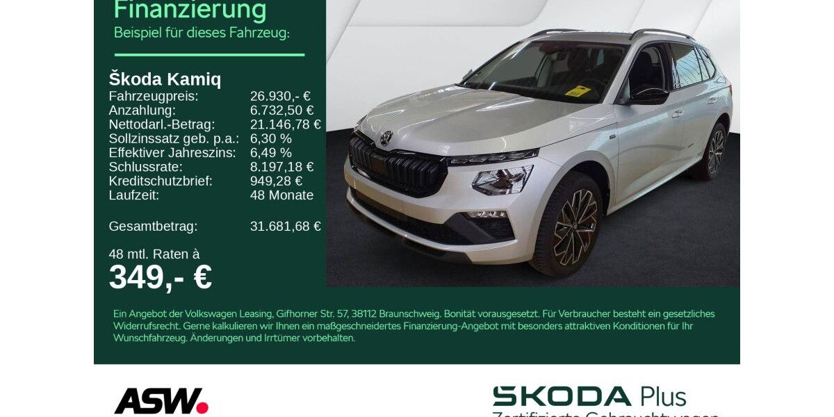 Skoda Kamiq 21.300 km 26.930 &euro; Bad Rappenau 74906