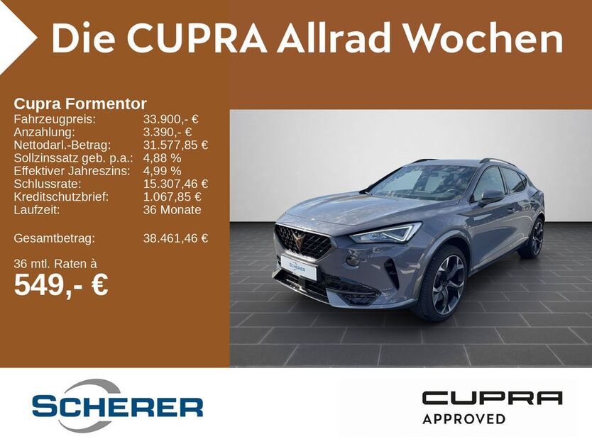 Cupra Formentor 17.678 km 33.500 € Ludwigshafen 67063