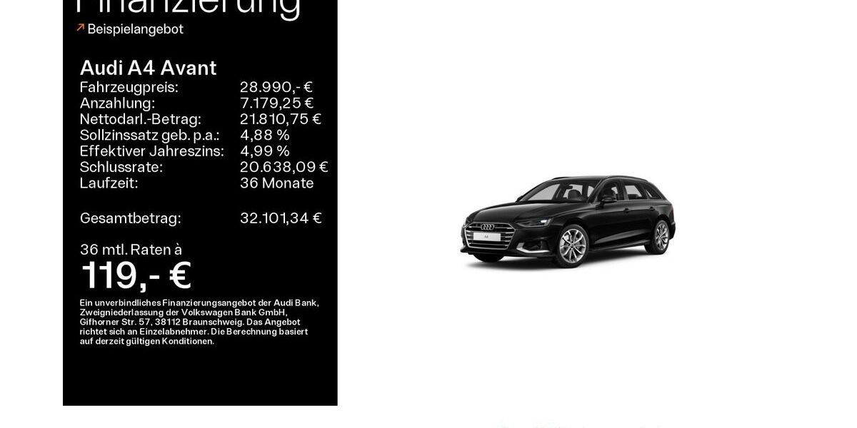 Audi A4 41.688 km 28.990 &euro; Schweinfurt 97424