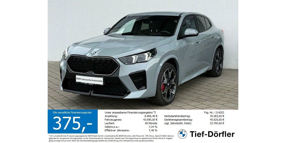 BMW X2 6.775 km 43.490 &euro; Marktsteft 97342