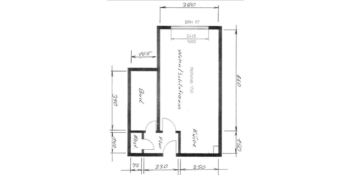 Etagenwohnung Bergkamen - 1.5 Zimmer, 42 m&sup2;, 59.000&euro; | Angebot:27446935