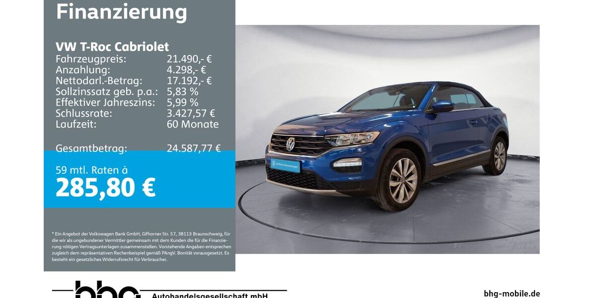 VW T-Roc 52.409 km 20.920 &euro; Albstadt 72458