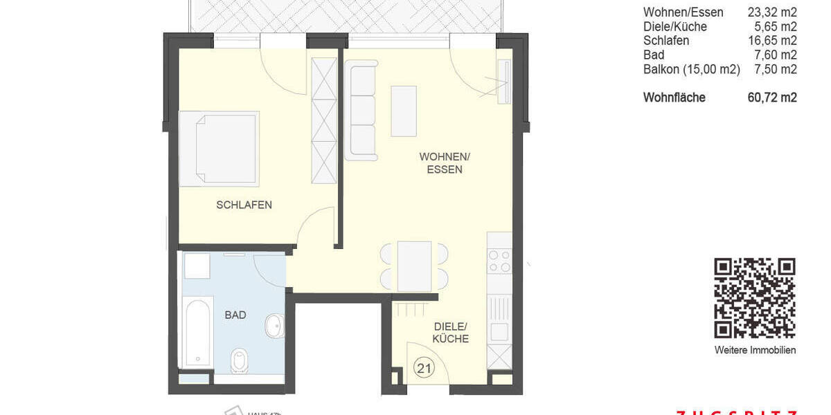 Etagenwohnung Garmisch-Partenkirchen Garmisch - 2 Zimmer, 60 m&sup2;, 646.000&euro; | Angebot:25780073