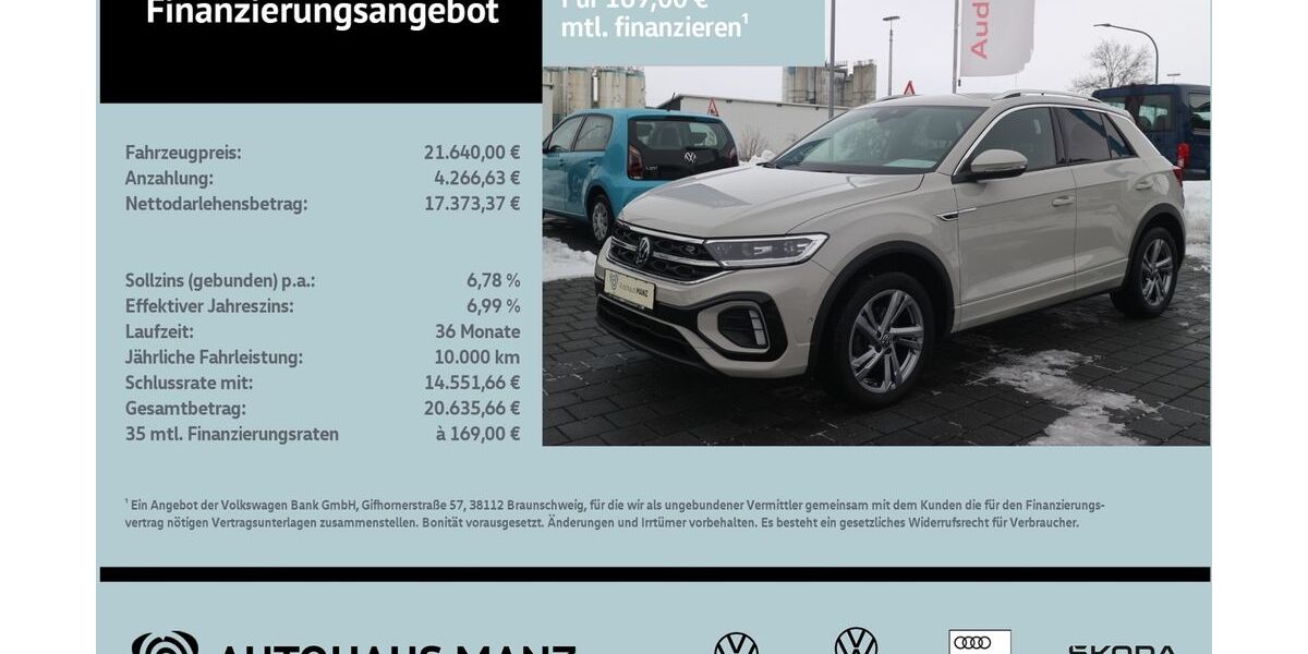 VW T-Roc 45.017 km 21.639 &euro; Schwarzenfeld 92521