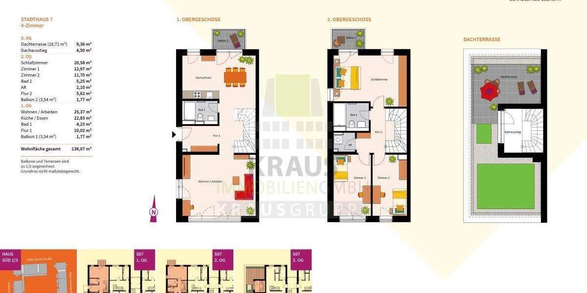 Stadthaus mit Dachterrasse 4 zimmer