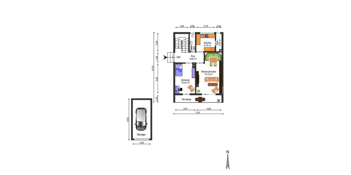 Doppelhaushälfte Weilheim - 4 Zimmer, 95 m&sup2;, 395.000&euro; | Angebot:26388303