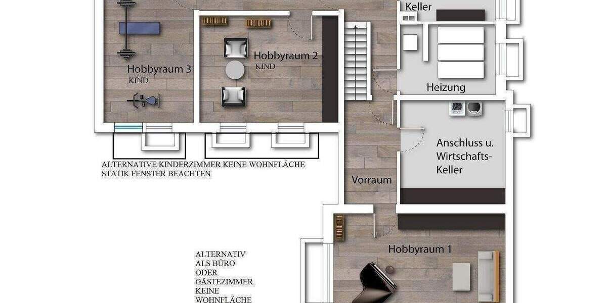 Etagenwohnung Wiesbaden Delkenheim - 5 Zimmer, 131 m&sup2;, 649.000&euro; | Angebot:24843760