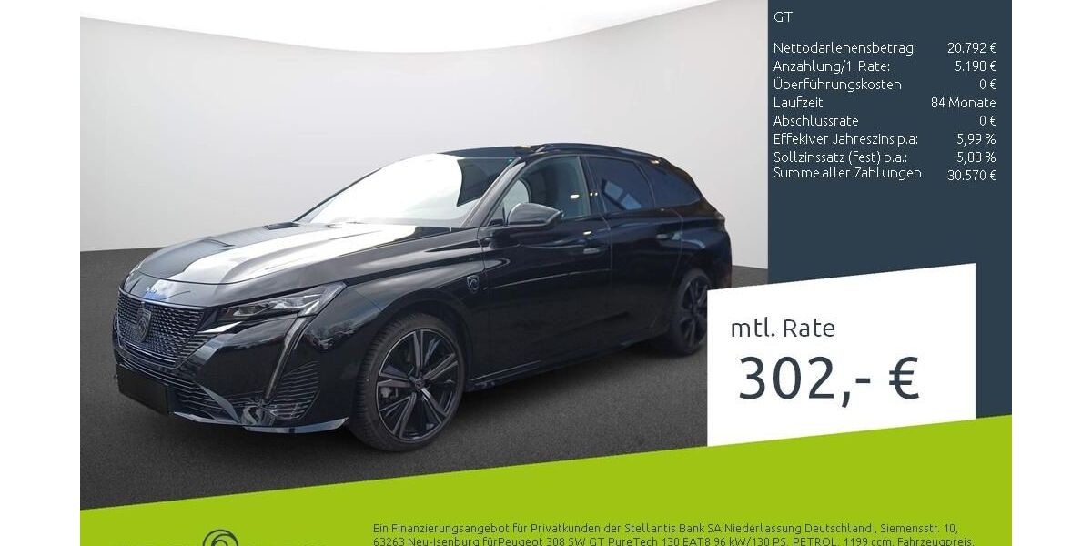Peugeot 308 12.854 km 25.630 &euro; Dülmen 48249