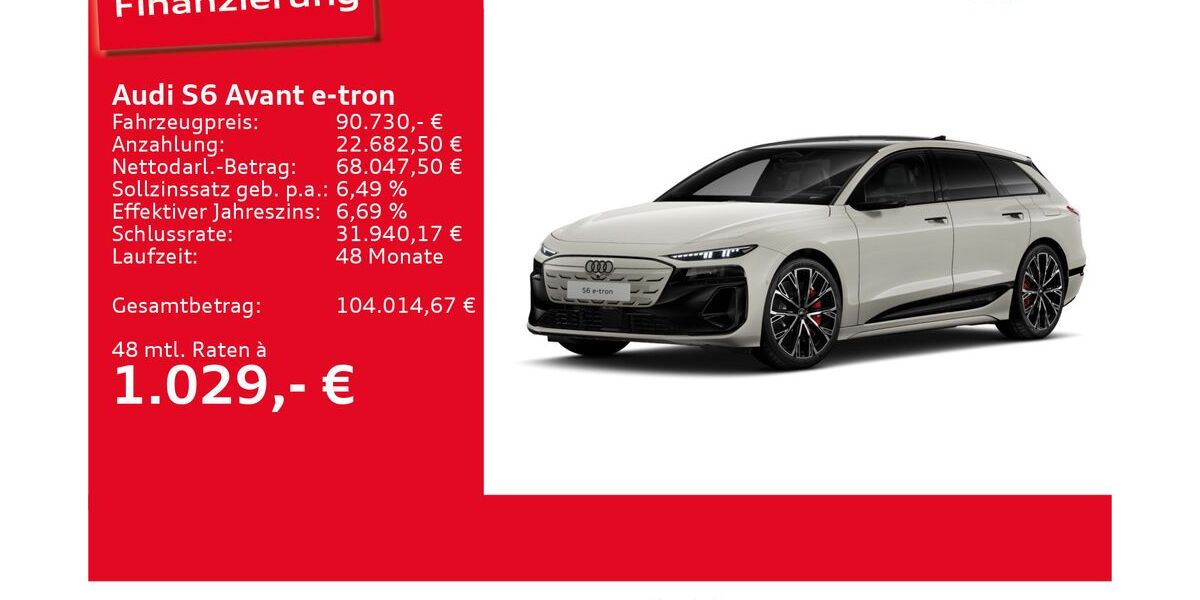 Audi S6 e-tron 5.599 km 90.730 &euro; Ulm 89073