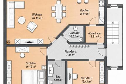 Wohnung Merzig - 3 Zimmer, 84 m&sup2;, 299.000&euro; | Angebot:27178869