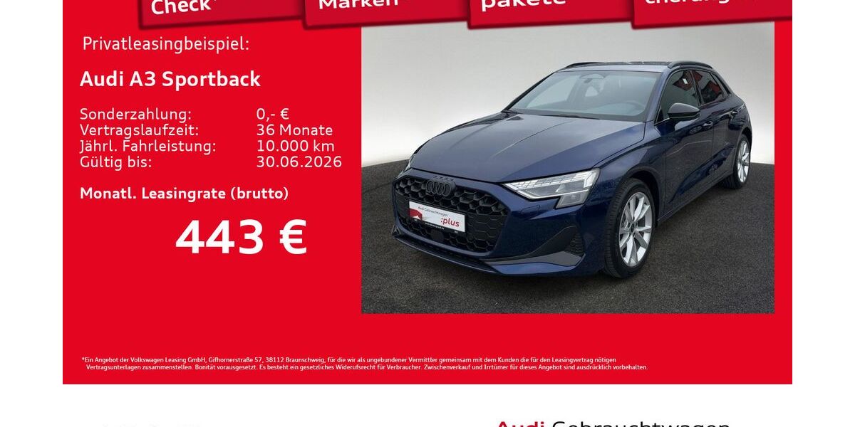 Audi A3 1.414 km 35.960 &euro; Hamburg 20537