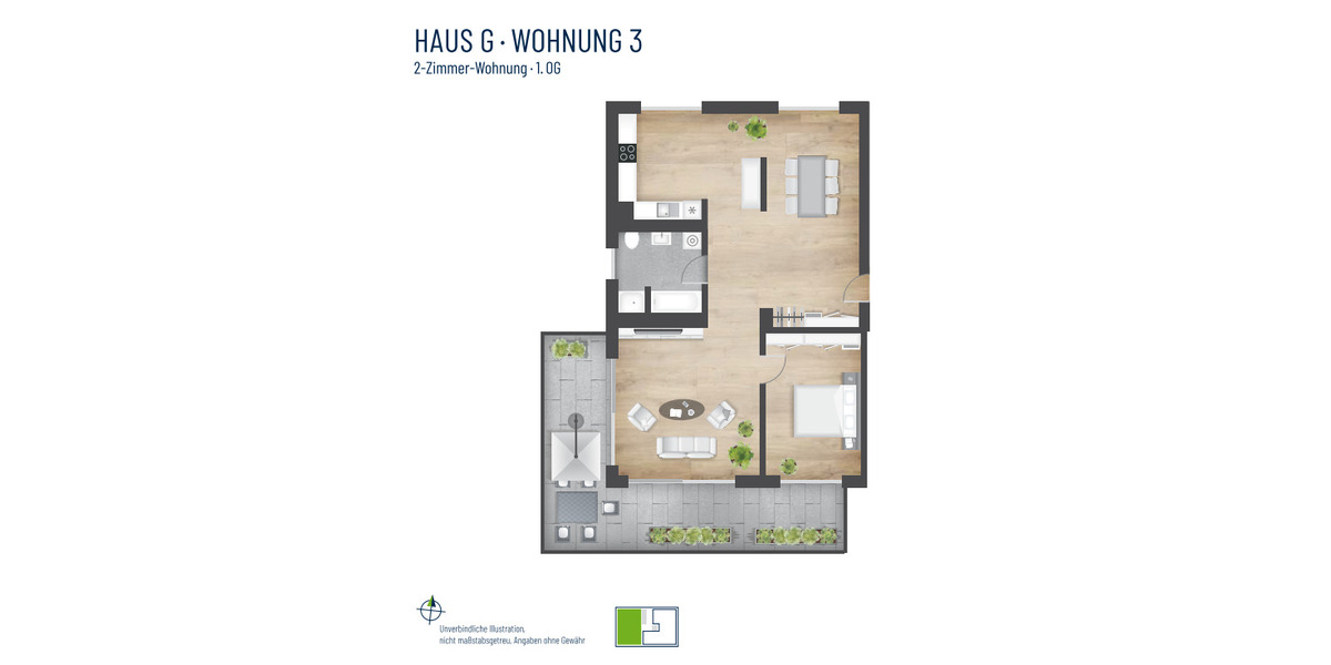Dachgeschoßwohnung Heilbronn Kernstadt - 2.5 Zimmer, 105 m&sup2;, 1.902&euro; | Angebot:25991614