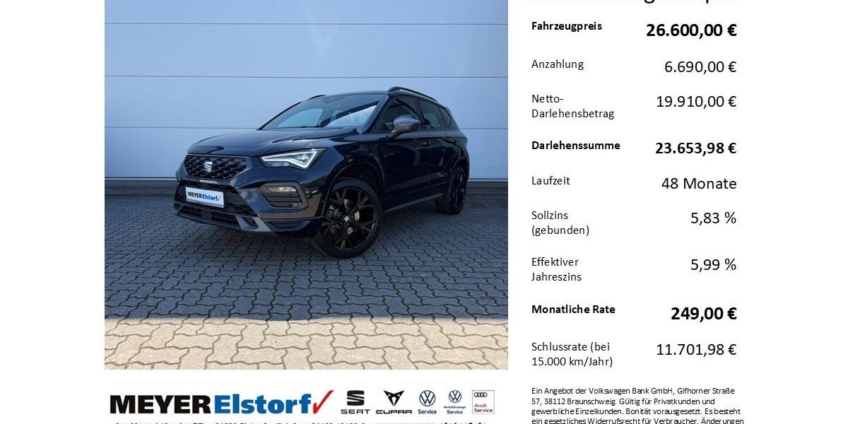 Seat Ateca 78.800 km 25.950 &euro; Neu Wulmstorf 21629