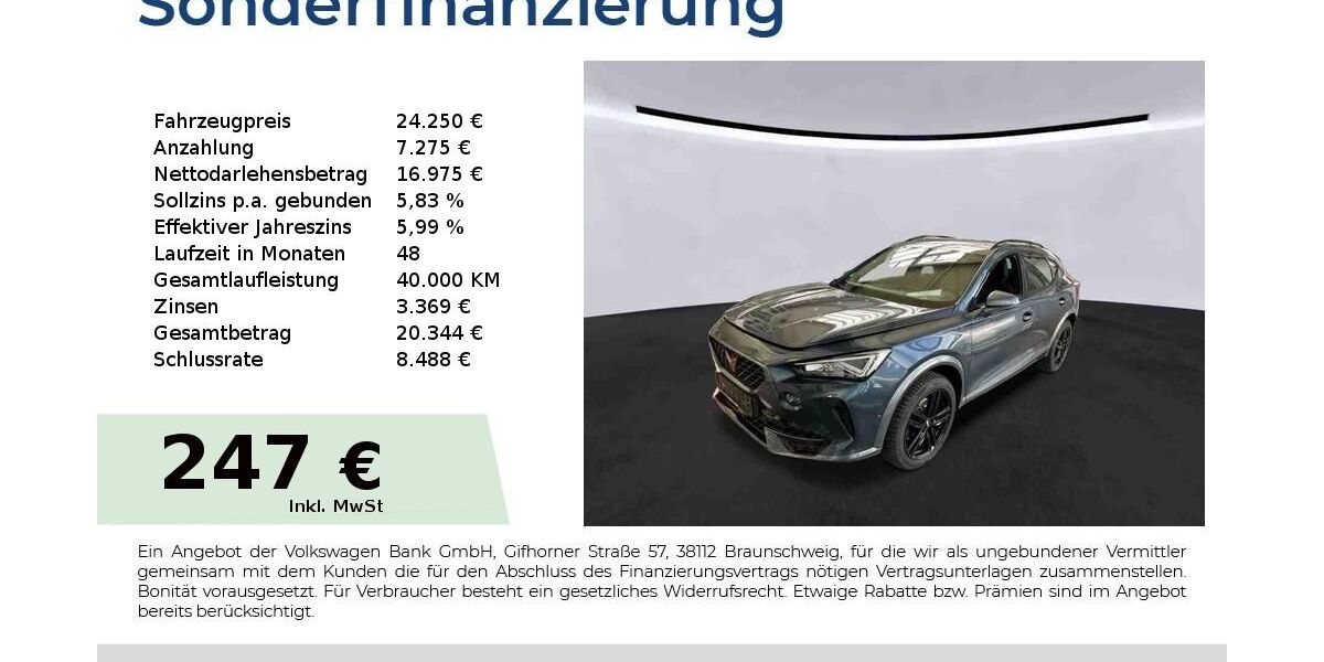 Cupra Formentor 32.350 km 24.250 &euro; Nürnberg 90431