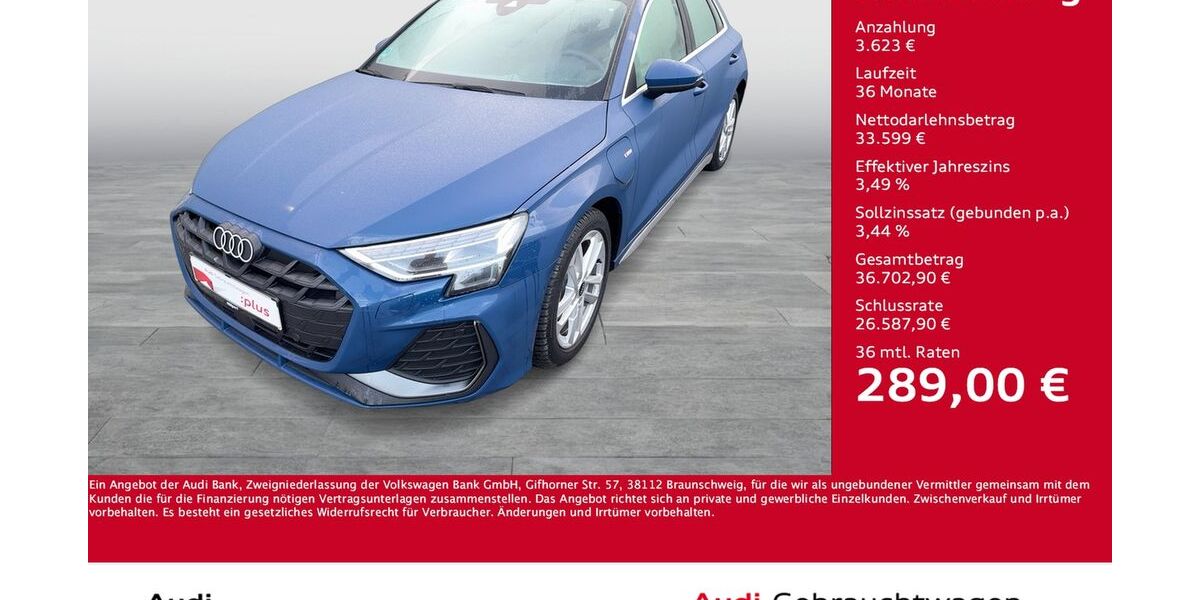 Audi A3 6.258 km 37.222 &euro; Dortmund 44143