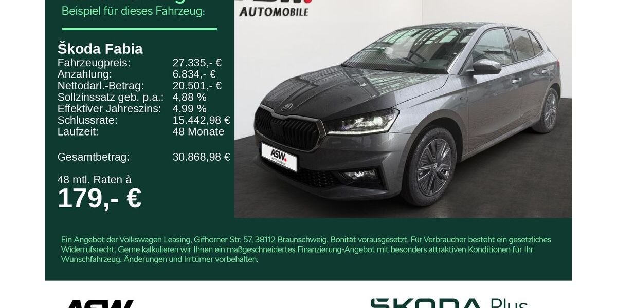 Skoda Fabia 4.500 km 26.495 &euro; Bad Rappenau 74906