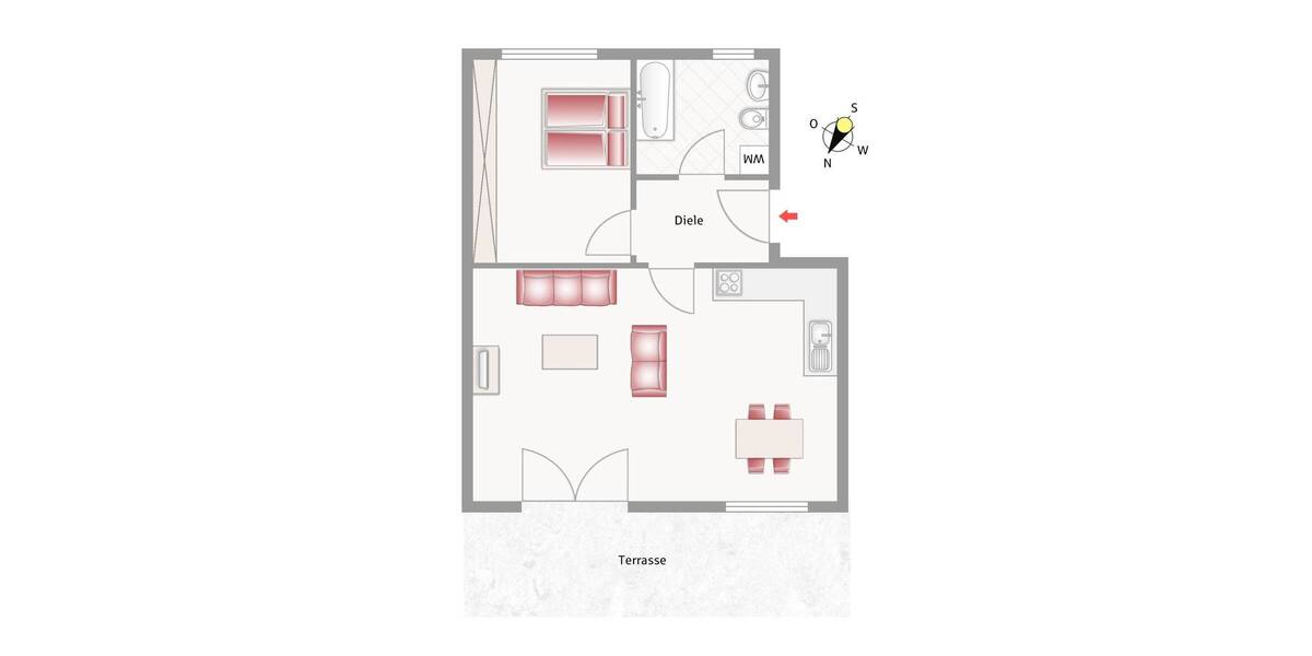 Etagenwohnung Bad Aibling Willing - 2 Zimmer, 59 m&sup2;, 280.000&euro; | Angebot:26908749