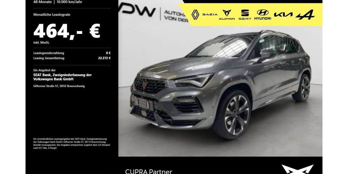 Cupra Ateca 24.500 km 30.480 &euro; Heilbronn 74076