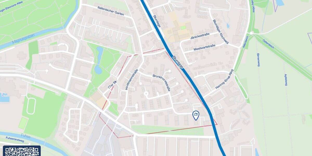 Etagenwohnung Celle Blumlage - 3 Zimmer, 71 m&sup2;, 119.000&euro; | Angebot:26758980