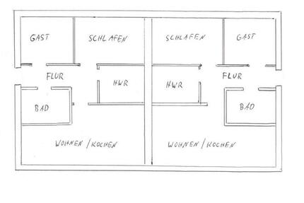 Doppelhaushälfte mit Garten und 2 Stellplätzen 3 zimmer
