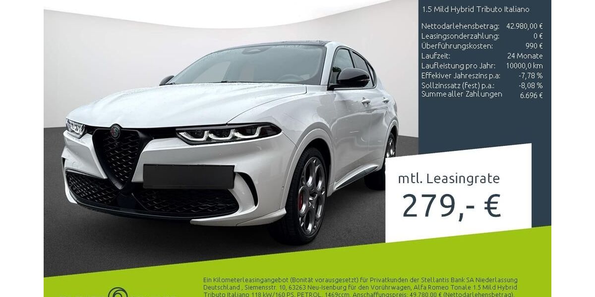 Alfa Romeo Tonale 8.165 km 41.980 &euro; Münster - Amelsbüren 48163