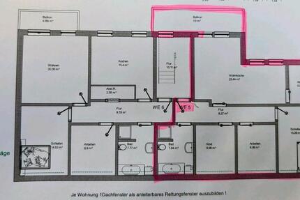 4-Zimmer-Dachgeschosswohnung mit Balkon 4 zimmer