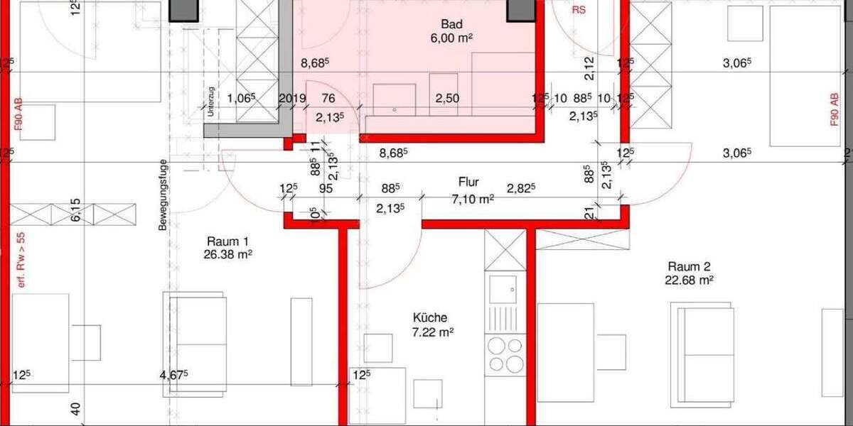Wohnung zum Mieten in Frechen 1.050 € 70 m² 2 zimmer