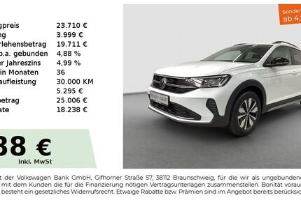 VW Taigo 1.191 km 23.380 &euro; Fürth 90763