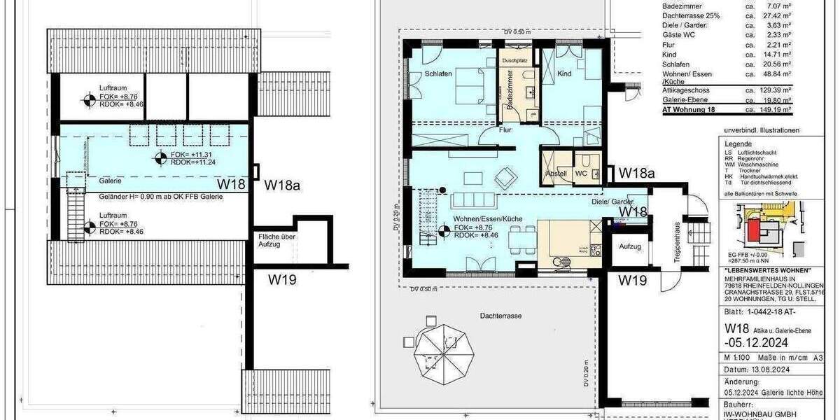 Etagenwohnung Rheinfelden (Baden) Rheinfelden - 3 Zimmer, 144 m&sup2;, 928.000&euro; | Angebot:26375880