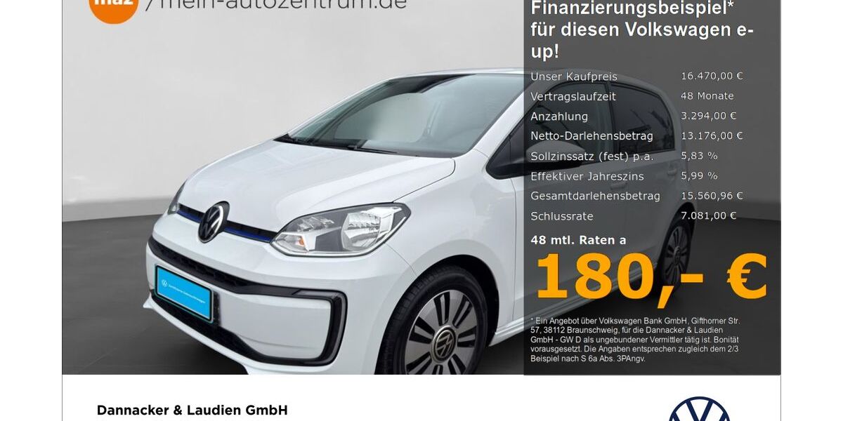 VW e-up! 17.432 km 15.420 &euro; Lüneburg 21337
