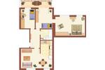 Etagenwohnung Weißwasser (Oberlausitz) - 4 Zimmer, 81 m&sup2;, 435&euro; | Angebot:26367375
