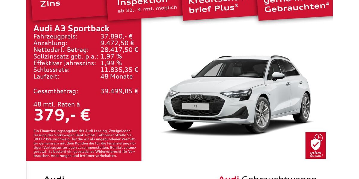 Audi A3 5.538 km 37.890 &euro; Dresden 01169